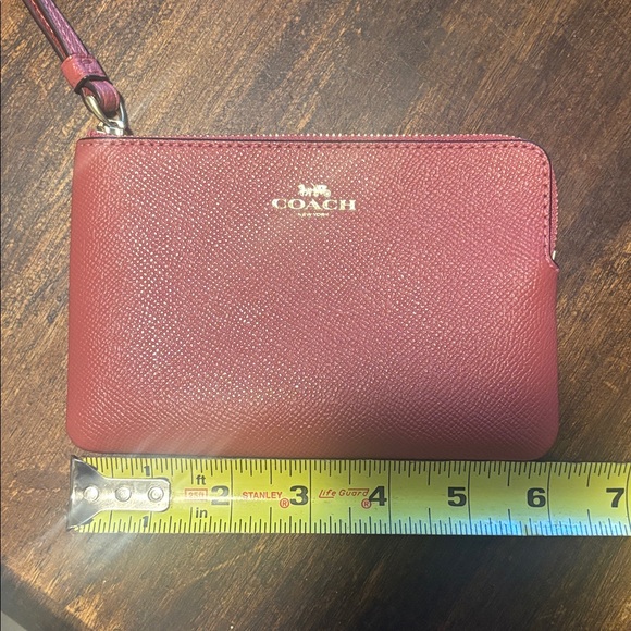 Coach Pink Leather Wristlet Clutch, NWOT - Picture 10 of 11